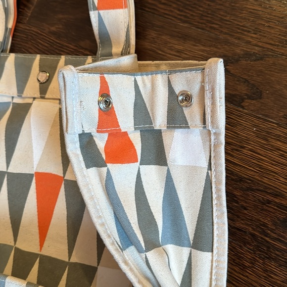 Canvas Tote Bag Triangle Pattern - Picture 3 of 3